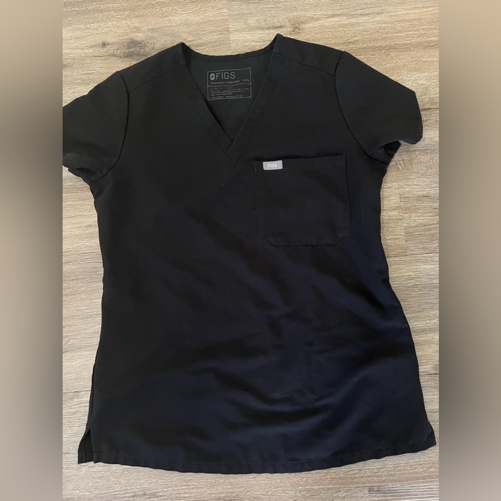Figs black Catarina scrub top size xxs good condition